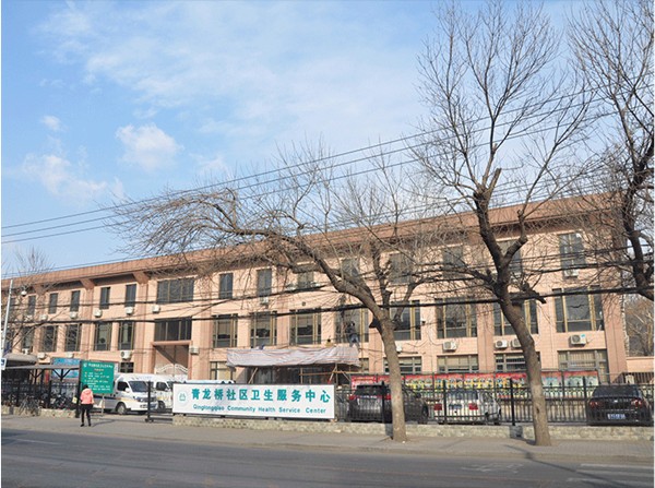 青龙桥社区卫生服务中心钢结构雨棚工程案例